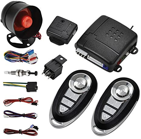 Riloer Telecomando per auto Allarme antifurto Altoparlante sirena Allarme standard fornito con telecomandi