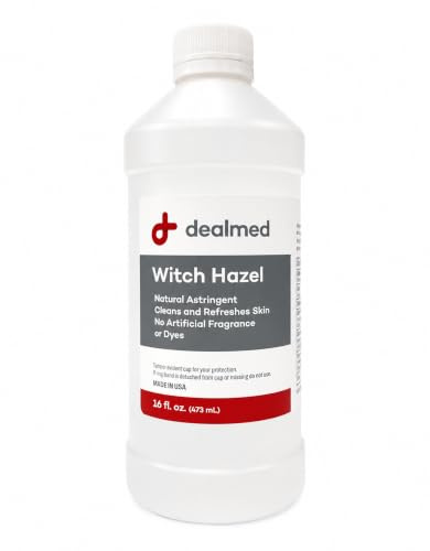 Dealmed häxhamamelis, 473,6 g | Naturlig astringent rengör och fräschar upp huden | utan konstgjorda dofter och färgämnen (1 styck)