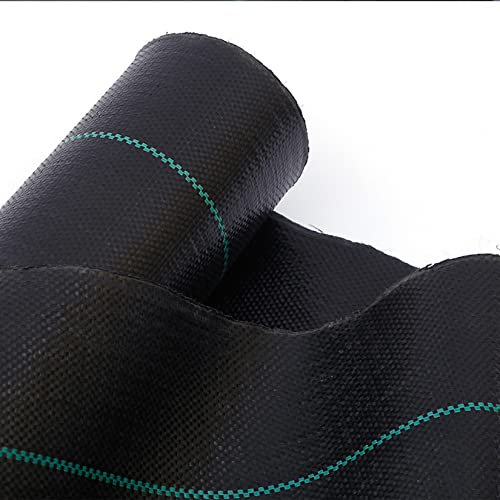 142g/㎡ Tessuto di Paesaggio Barriera Erbacce per I Giardini All'Aperto, Tessuto Resistente del Blocco Erbacce, Tessuto di Paesaggio del Giardino, Tessuto di Controllo ContrôLe,Nero,4x300ft/1.2x91m