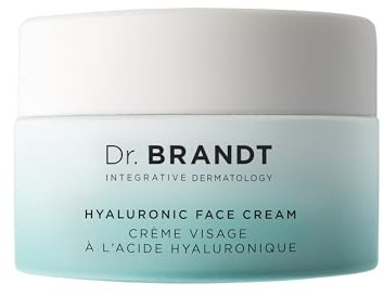 Dr. Brandt Needles No More Hyaluronic Face Cream - Long-Lasting Plumping Hydrator for Dehydrated & Dry Skin - 50 g