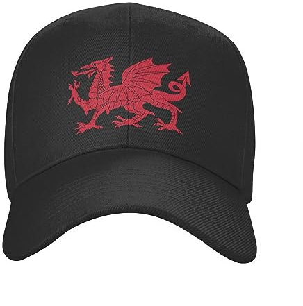 ORHFHVW Baseball Cap Wales Flag Red Dragon for Men Women Personalized Adjustable Unisex Welsh Proud Dad Hat Hip Hop Snapback Capsbirthday Gift