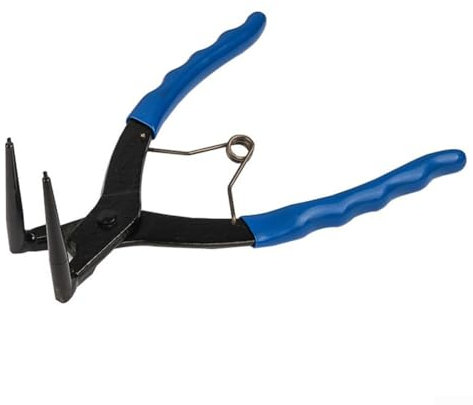 DAZZLEEX Pince à long bec avec poignée en PVC - Angle droit de 90 degrés - Pince à anneau de retenue étendue - Pince à circlips dans le trou - Pince pour le traitement des fils, la réparation à