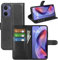 Fertuo Coque pour Motorola Moto E15 / G05, Antichoc Portefeuille Étui Housse en Cuir à Rabat Flip Cover Case avec Silicone Bumper, Porte Carte, Béquille, Boucle Magnétique pour Moto E15 / G05, Noir