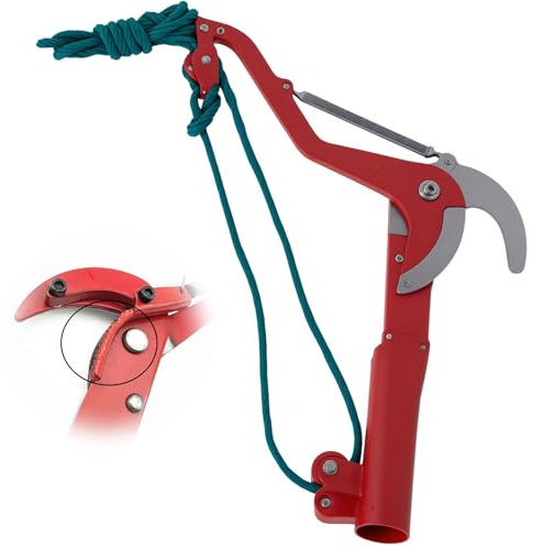 Baumschere, Astschere Teleskop, Astschere mit Rollenübersetzung, Teleskop-Baumschere für frische Äste und Zweige, Schneidgiraffe mit reißfestem Zugseil