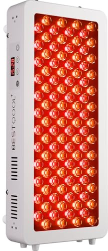 BestQool Red Light Therapy for face Body, 4 Wavelengths Infrared Red Light Therapy Panel, 100 Elite Grade Dual Chip LEDs, High Power Infrared Light Therapy Lamp, Modular Design. 170W