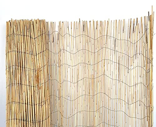 MUGAR- Cañizos de ocultación naturales de varias alturas, longitudes y materiales distintos- Delimitación de terrazas, jardines, balcones y zonas de ocio. (Bambú fino, 2x5 m)