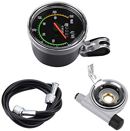 Ejoyous Mechanical Bicycle Speedometer and Computer With Odometer, Cyclocomputer, Analog Display for Mountain Bike Outdoor Exercise