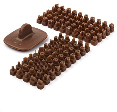 Timbri per Lettere per Argilla, Strumenti per Argilla Polimerica Timbri per Ceramica in Argilla in Lettere Minuscole per Timbri per Biscotti Artigianato Fai-Da-Te