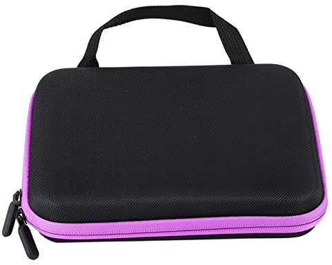 Material EVA de Primera Calidad, 63 Ranuras, Gran Capacidad, Protección Completa para Aceite Esencial, Bolsa de Almacenamiento de Esmalte de Uñas, Caja Organizadora (Púrpura)