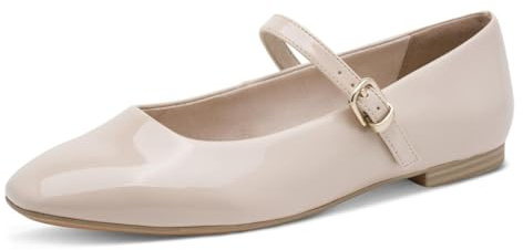 Tamaris Women's ballerina with strap flat beige 5.5 UK