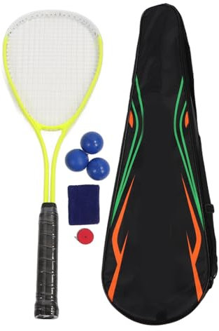 Racchetta da Squash, Racchetta da Squash Leggera Allenamento Sportivo Racchetta da Squash Antiurto Sport di Grande Superficie Set di Racchette da Squash per Principianti con