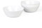 LaGlint Set di 4 Ciotola per Cereali in Vetro Opalino 473ml, Adatte per Lavastoviglie e Microonde, Bianco per Riso Insalata Minestra
