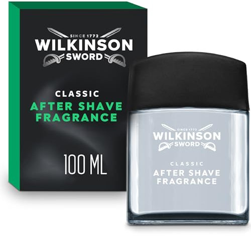 Wilkinson Sword Classic Men's Aftershave Fragrance, Great Addition to Wash Bags for Men's Grooming, Practical Gifts, Aftershave for Men, 100ml