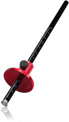 ZAWELIYO Wheel Marking Gauge, Aluminum Alloy Scriber Woodworking Mortise Parallel Scribing Tool for Woodworking Projects, Home Repairs