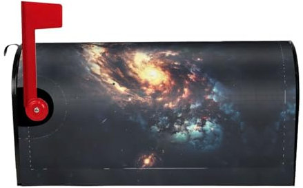 Solar System Print Mailbox Covers,Outdoor Spring Decor,Unique Design For Easy Recognition And Protection