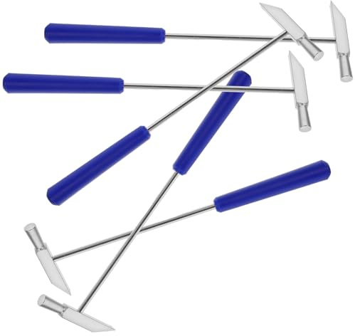 KOMBIUDA Mini Martello da Campeggio 5 Pezzi in Metallo Leggero, Martello Portatile per Chiodi, Strumenti Manuali per Tende e Attrezzatura Outdoor, per Escursionismo e Viaggi Zaino in