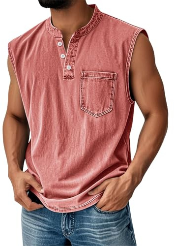 Camiseta Sin Mangas, Deportivas Ciclismo Estampadas Entrenamiento de Tirantes, Tenis Algodón Camisa Transpirable Graciosas Gym Marca Crossfit Camiseta Transpirable Hombre, L