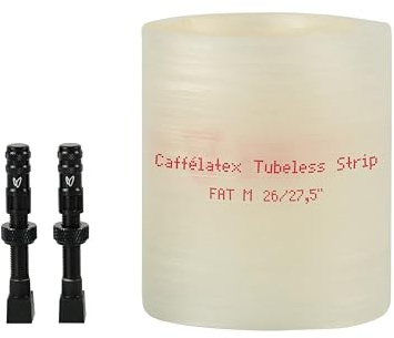 Effetto Mariposa Caffelatex Strip Fat M 26/27.5, 2pcs tubeless Rim Tape & Valve (fits 75-80mm)