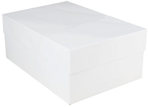 FunCakes Boîte à gâteau Vierge 40 cm x 30 cm x 15 cm, Carton, Blanc, 40 x 30 x 15 cm