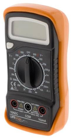 Zenitech 161072 Multimètre Multimètre antichoc 600V de CAT III Orange (noir)