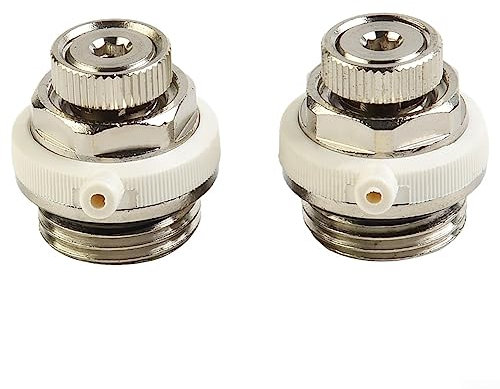 SPORTARC Ventilación de Aire automática para BSP de 1,27 cm, válvula de radiador de Purga automática de Corte automático 1/2/3/5 Piezas, válvula de Purga automática para radiadores, 2 Piezas