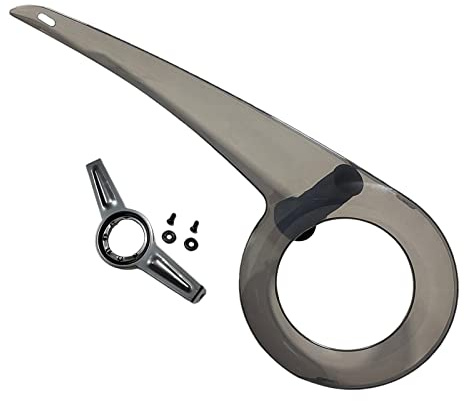 Protector universal de cadena de bicicleta 32T 34T 36T 38T fácil de instalar protector de cadena de bicicleta cubierta protectora de cadena de bicicleta para bicicleta de carretera (negro claro)