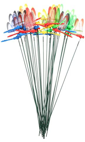 VANZACK 30pezzi Decorazioni Inserti Simulati Libellula Colori Random Ornamentazioni Per e Decorazioni Per e