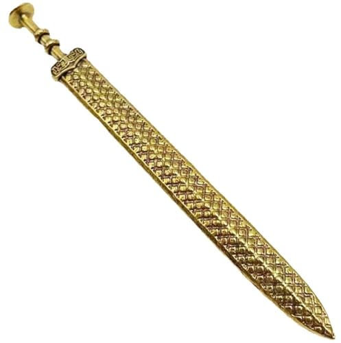 Tsffae Mini Coltelli Katana Stile Cinese Spada Samurai Modello Puntello in Metallo Katana Fatta a Mano Anime Puntelli Cosplay Accessori per Casa retrò