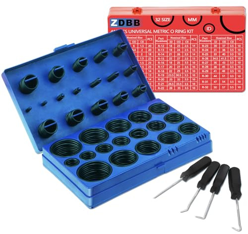 ZDBB 826 PCS 32 Größen O-Ring-Kits für Sanitär, Automotive Wasserhahn Reparatur, Nitril O-Ring-Kits