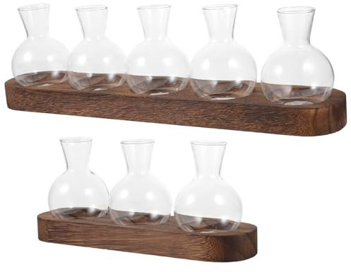 Toyvian Vases à Bourgeons Transparents Verre pour Centres De Table Vases Décoratifs pour Fleurs Usage Intérieur Et Extérieur