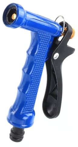 Pistolet d'arrosage en métal, bleu, facile à utiliser, durable et résistant à la corrosion. Idéal pour le jardinage et l'entretien des plantes
