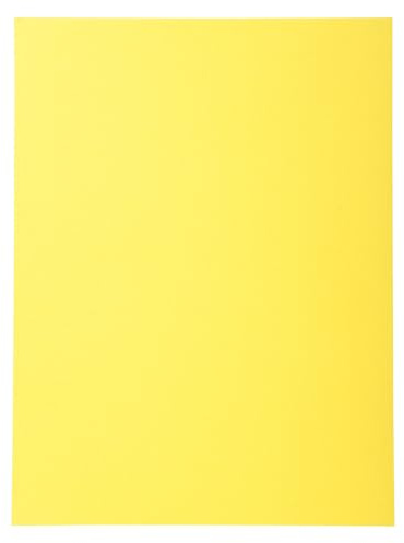 Exacompta - Réf. 420205E - Carton de 10 paquets de 50 chemises semi-rigides Forever® 170 g/m2 - chemises 100% recyclées et certifiées Ange Bleu - dimensions 24 x 32 cm pour format A4 - couleur jaune