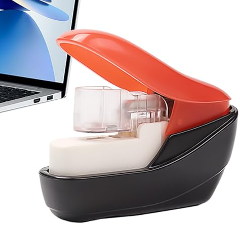 Stapler for Kids – Compact Stapleless Handheld Stapling Tool | Paper Binder Without for Children Home Business School Classroom Hospital Document Organization