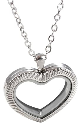 Collar con medallón de corazón de plata de ley 925 para mujer, colgante con foto de forma clásica para pareja, collar con imagen, que sostiene imágenes