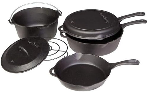 Camp Chef - 6-teiliges Gusseisen-Set