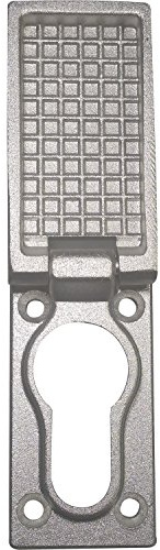 Regenschutzrosette mit Schutzkappe, 27 x 55 x 8 (15)mm, silber eloxiert