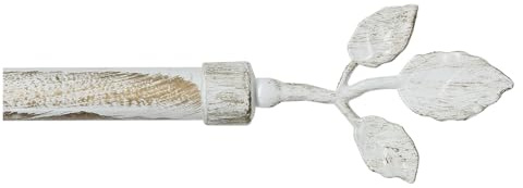 Tringle à rideaux en fer, extensible, tringle à rideaux, rideau, feuilles, 120-210, Shabby Chic