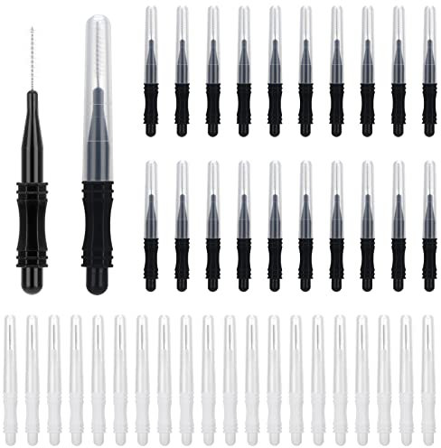 umorismo 40 Pcs Micro Eyebrow Brush with Cap, Brow Lamination Brush Eyelash Brush Eyebrow Spoolie Lash Lift Tools Lash Filler for Women Men Eyebrows and Eyelashes Extensions