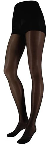 Franzoni Strumpbyxor, 140 Denier, Graduerad Kompressionsstrumpbyxor, Paramedicala Tights - Tillverkad i Italien, Svart x 1 par, XXL