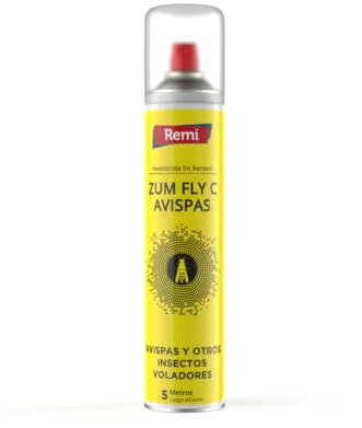 Remi Hogar Spray Insecticida Avispas 750 ml | Aerosol para avispas y avispones | 5 metros Largo alcance | Insecticida avispa asiática y otros insectos voladores | Eficacia inmediata
