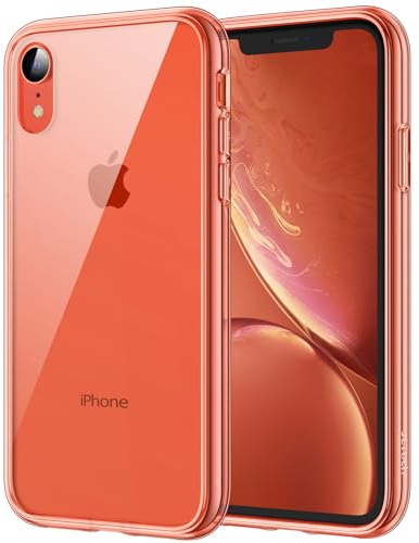 JETech Funda para iPhone XR 6,1, Anti-Amarillo Carcasa Absorción de Impacto (Coral)