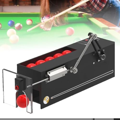 FENGSSLL Automatische Snookerball-Trainingsmaschine, 600 Bälle/h Pool-Billardball-5-Punkte-Werfer-Spender, Billardball-Übungsmaschine, Snookerball-Werfer, Trainingsgerät