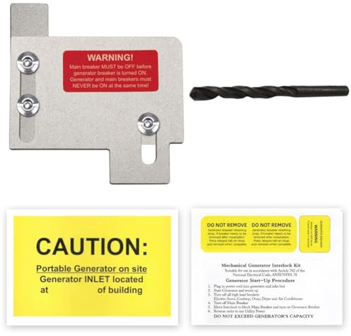 Generator Interlock Kit Compatible with Eaton Cutler Hammer For CH Series Panels for TAN Breakers 150&200A with Safety MeFor CHanism to Prevent Backfeeding