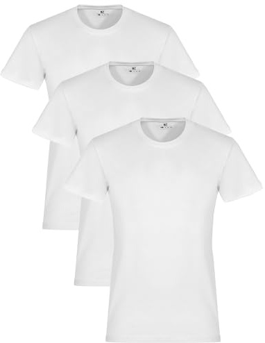 Lower East Basic Rundhals T-Shirts für Herren 3er I 5er I 10er Pack aus 100% Baumwolle in vielen Farben