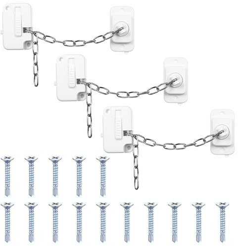 3 Pz Blocca Finestre per Bambini, Blocca Cassetti per Bambini, Serrature di Sicurezza per finestre in PVC, gatti e animali domestici, frigorifero, armadi, cassetti, con viti