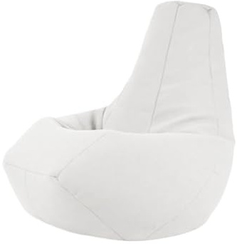 OPIGJUFD Funda para Silla De Puf Funda de puf Gruesa y, sin Relleno en el Interior(D80cm-beige White)