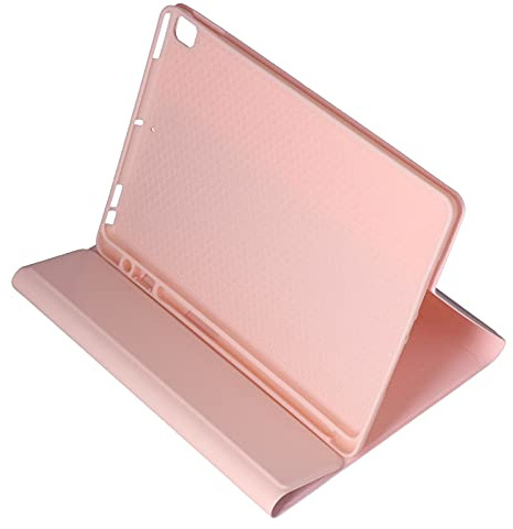 HUSHUI Tablettskydd Mjuk TPU Silica Gel för IOS Tablet Pro Air 10,5 Tum med Tangentbordskompatibilitet och Fallförebyggande (Rosa)