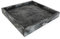 Adorist Marmortablett - Tablett aus dunkelgrauem Marmor - Marble Tray - Dekotablett - Serviertablett - quadratisch - Marmoroptik - dunkelgrau - 30x30x4cm
