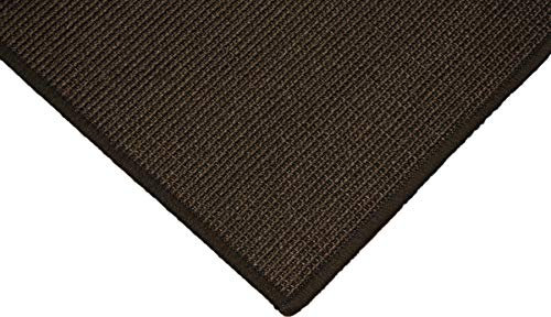 Sisalteppich umkettelt Dunkelbraun braun 100% Sisal gekettelt - Verschiedene Größen (200 x 200 cm)