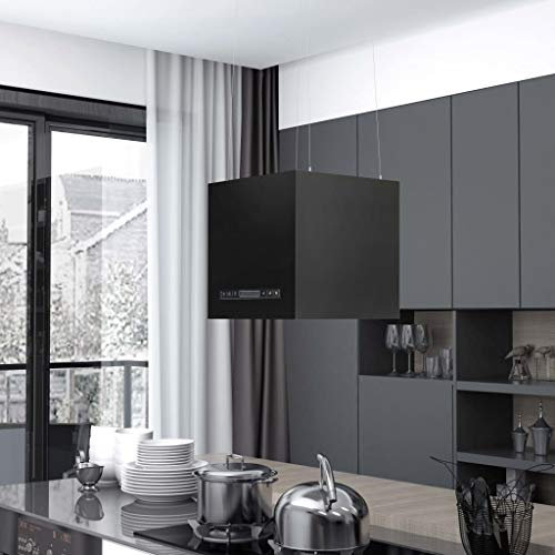 VidaXL Capot îlot suspendu avec capteur tactile LCD 37 cm Acier revêtu